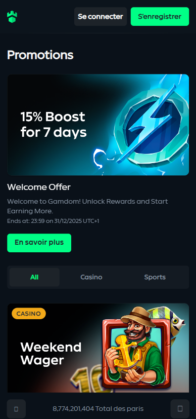 Gamdom promotions